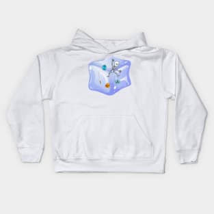 Gelatinous Cube - Blue Kids Hoodie